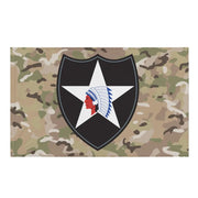2nd Infantry Division OCP Camo Indoor Wall Flag Tactically Acquired Default Title  