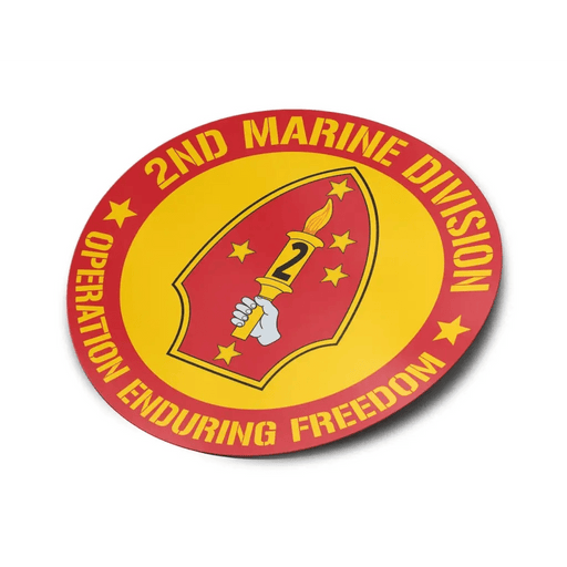 2nd Marine Division OEF Veteran Vinyl Sticker Decal Tactically Acquired   