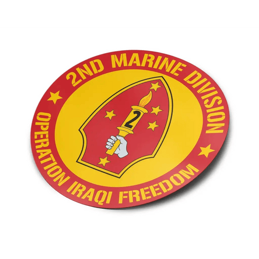 2nd Marine Division OIF Veteran Vinyl Sticker Decal Tactically Acquired   