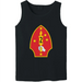 2nd Marine Division Unit Logo Emblem Tank Top Tactically Acquired Black Small 