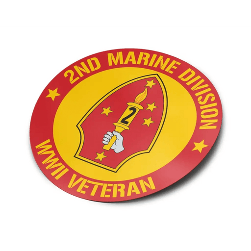 2nd Marine Division WWII Veteran Vinyl Sticker Decal Tactically Acquired   