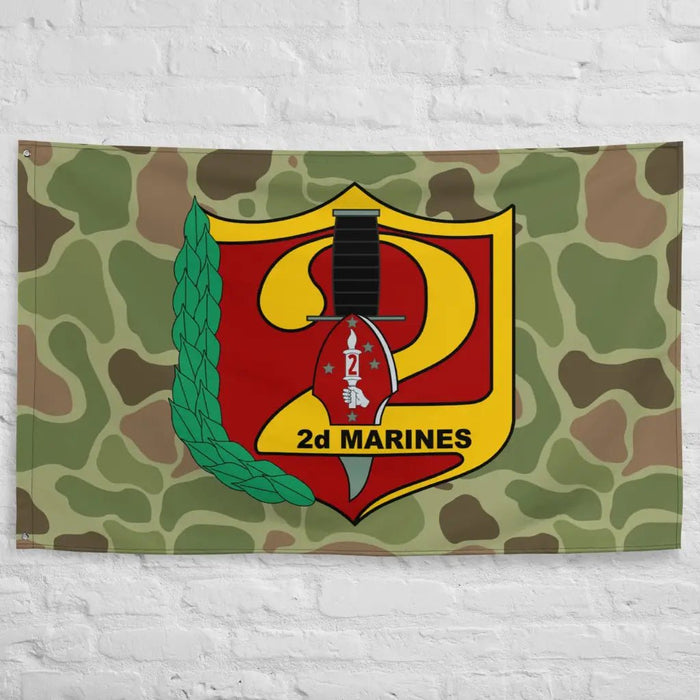 2nd Marine Regiment Frogskin Camo Flag Tactically Acquired   