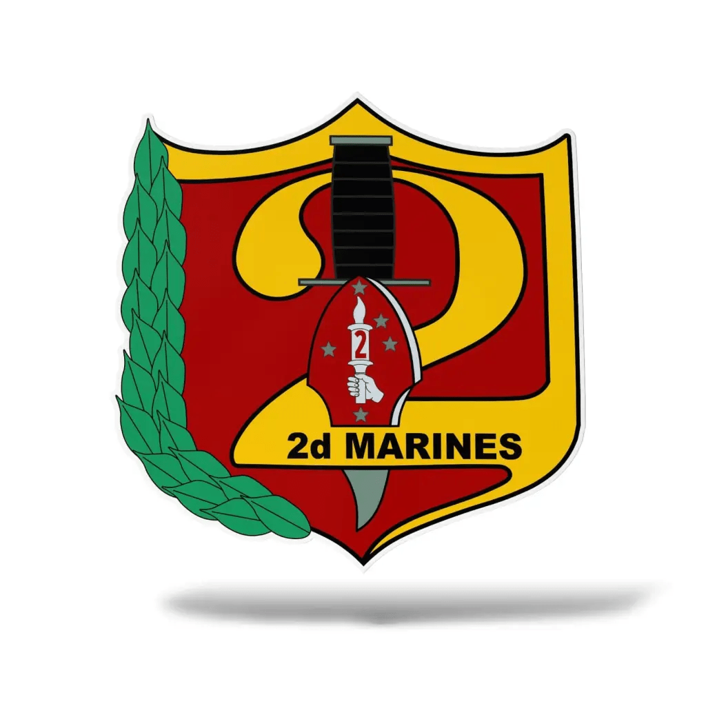 2nd Marine Regiment Vinyl Sticker Decal Tactically Acquired   