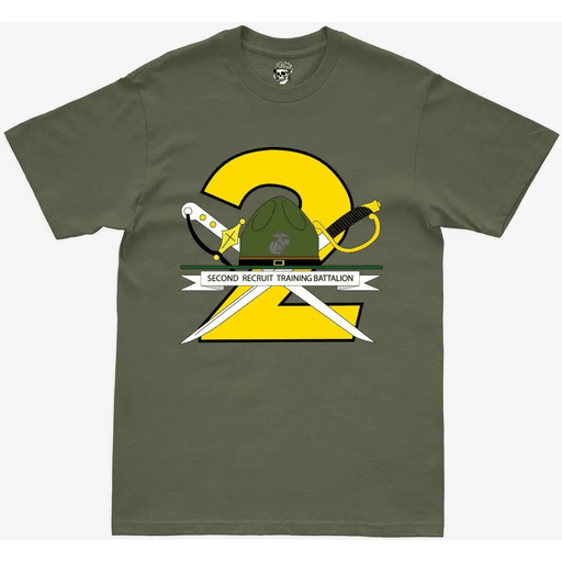 2nd Recruit Training Battalion (2nd RTB) Military Green T-Shirt Tactically Acquired   