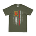 3/7 Marines American Flag T-Shirt Tactically Acquired Military Green Small 