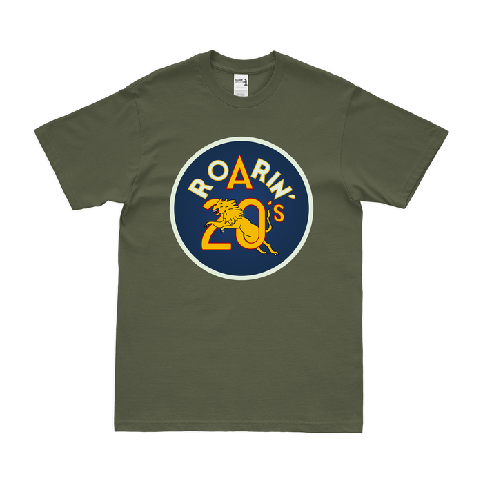 312th Bombardment Group WW2 Logo T-Shirt Tactically Acquired Military Green Clean Small