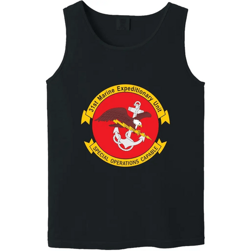 31st Marine Expeditionary Unit (31st MEU) Vintage Logo Emblem Tank Top Tactically Acquired   