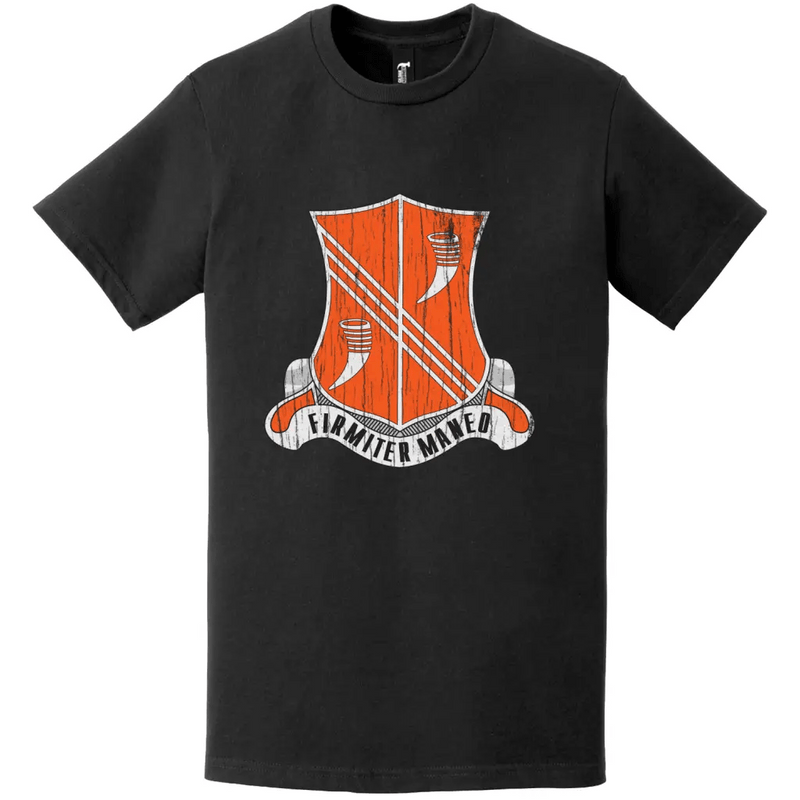 31st Signal Battalion Distressed DUI Logo Emblem T-Shirt