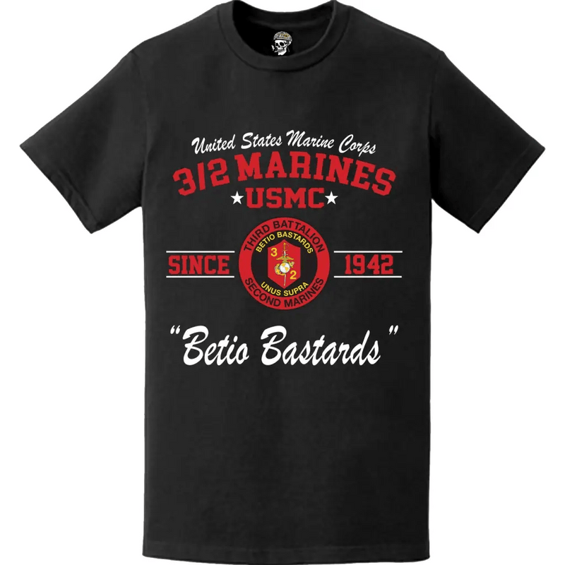3/2 Marines Since 1942 USMC Unit Legacy T-Shirt