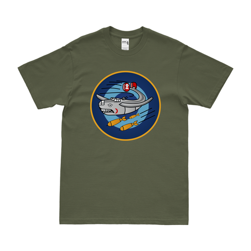 320th Bombardment Squadron WW2 T-Shirt Tactically Acquired Military Green Clean Small