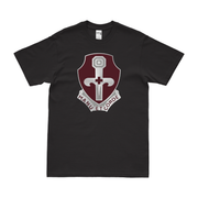 U.S. Army 321st Medical Battalion T-Shirt Tactically Acquired Black Clean Small