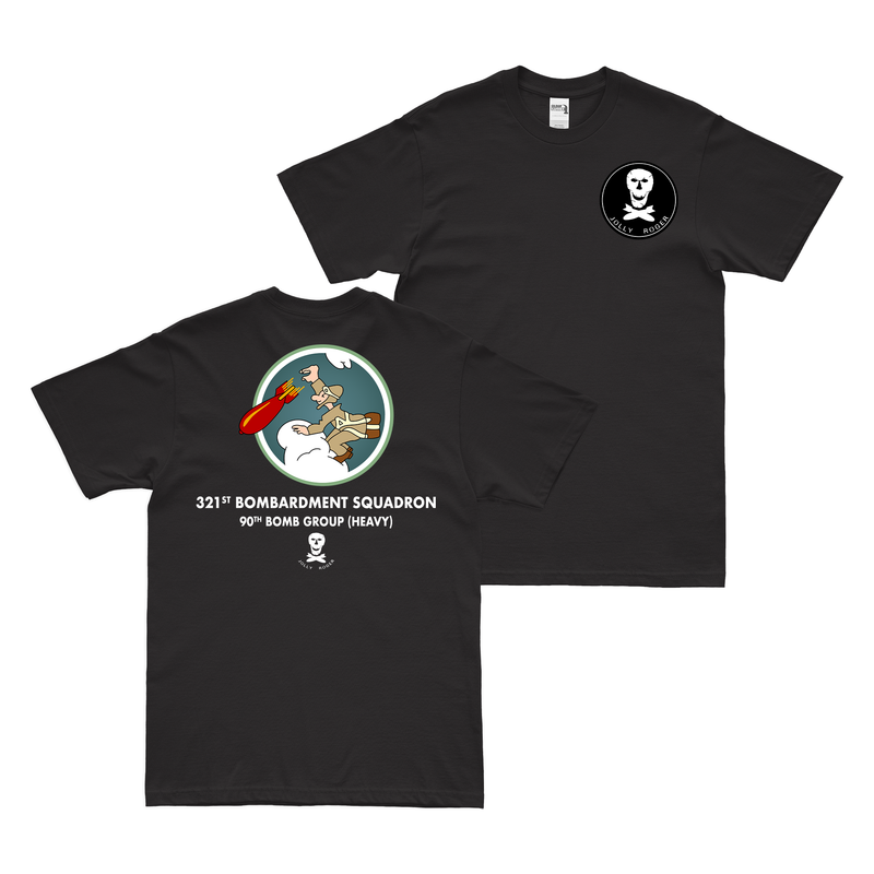 Double-Sided 321st Bomb Squadron w/ Text T-Shirt