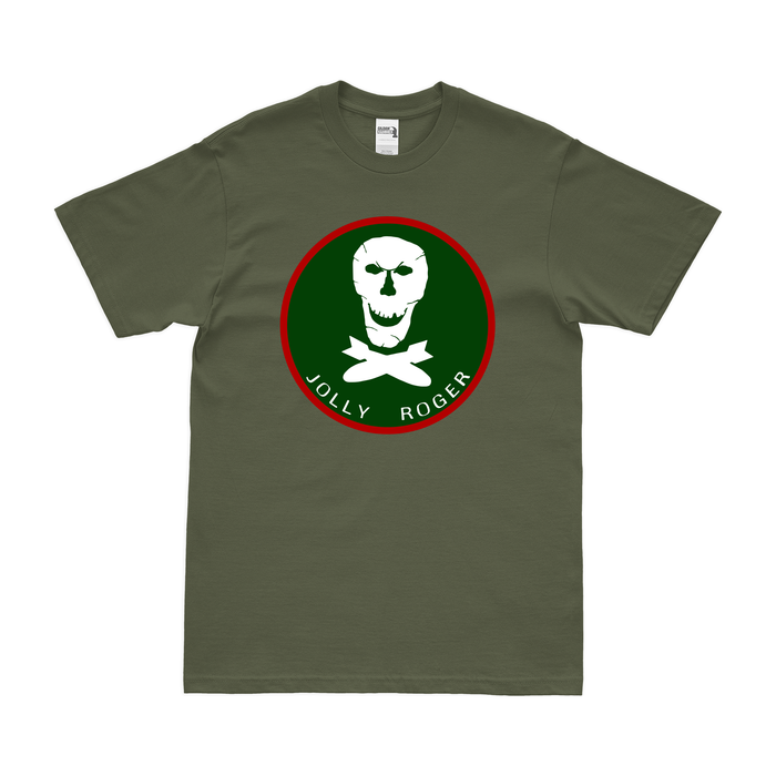 321st Bombardment Squadron WW2 T-Shirt Tactically Acquired Military Green Clean Small