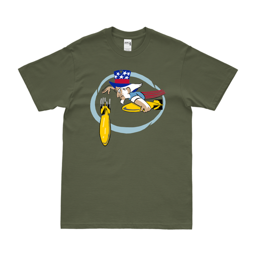 322nd Bombardment Squadron Logo T-Shirt Tactically Acquired Military Green Clean Small