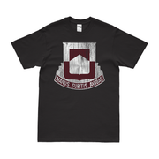 U.S. Army 328th Medical Battalion T-Shirt Tactically Acquired Black Distressed Small