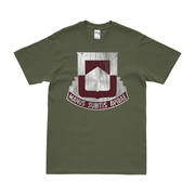 U.S. Army 328th Medical Battalion T-Shirt Tactically Acquired Military Green Distressed Small