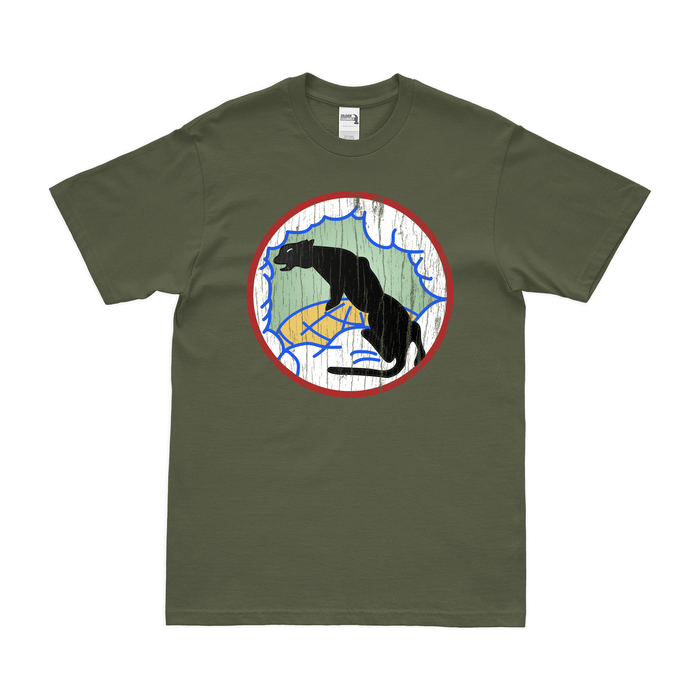 331st Bombardment Squadron Logo T-Shirt Tactically Acquired Military Green Distressed Small