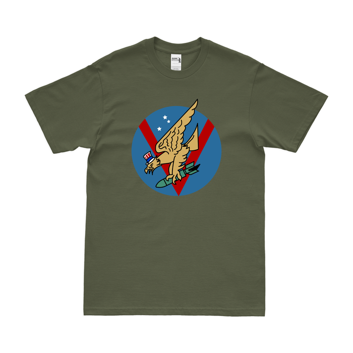 333rd Bombardment Squadron Logo T-Shirt Tactically Acquired Military Green Clean Small