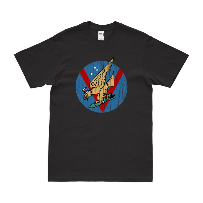 333rd Bombardment Squadron Logo T-Shirt Tactically Acquired Black Distressed Small