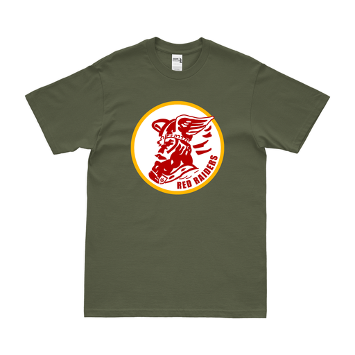 33rd Bombardment Squadron "Red Raiders" T-Shirt Tactically Acquired Military Green Clean Small