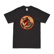 33rd Bombardment Squadron WW2 AAF T-Shirt Tactically Acquired Black Distressed Small
