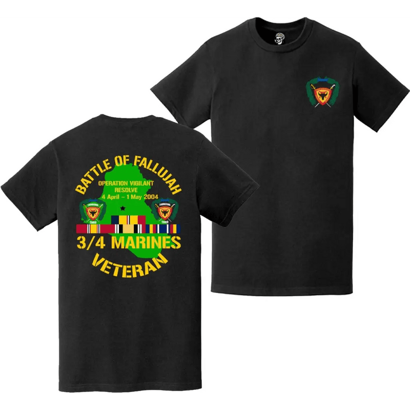 3/4 Marines Operation Vigilant Resolve Veteran T-Shirt