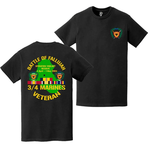 3/4 Marines Operation Vigilant Resolve Veteran T-Shirt Tactically Acquired   