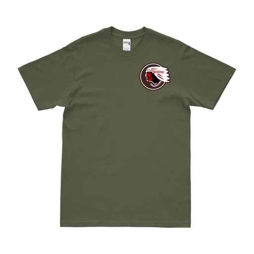 345th Bomb Group WW2 Left Chest Emblem T-Shirt Tactically Acquired Military Green Clean Small