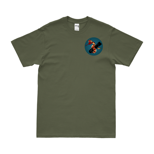 346th Bomb Squadron WW2 Left Chest Emblem T-Shirt Tactically Acquired Military Green Clean Small