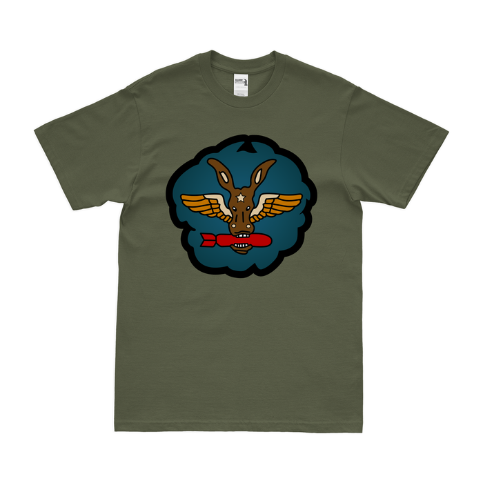 347th Bombardment Squadron WW2 T-Shirt Tactically Acquired Military Green Clean Small