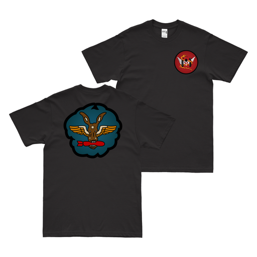 Double-Sided 347th Bomb Squadron - 99th BG T-Shirt Tactically Acquired Black Clean Small