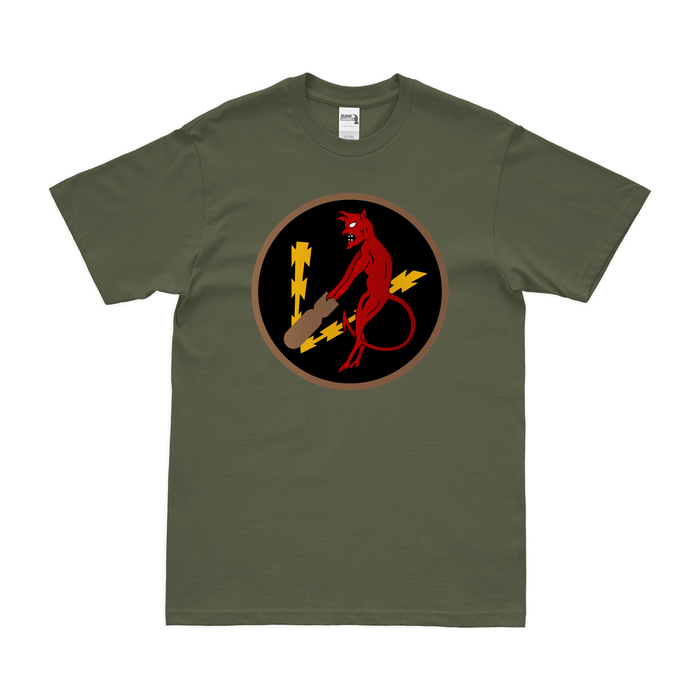 348th Bombardment Squadron Logo T-Shirt Tactically Acquired Military Green Clean Small