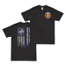 Double-Sided 349th Bomb Squadron American Flag T-Shirt Tactically Acquired Black Clean Small