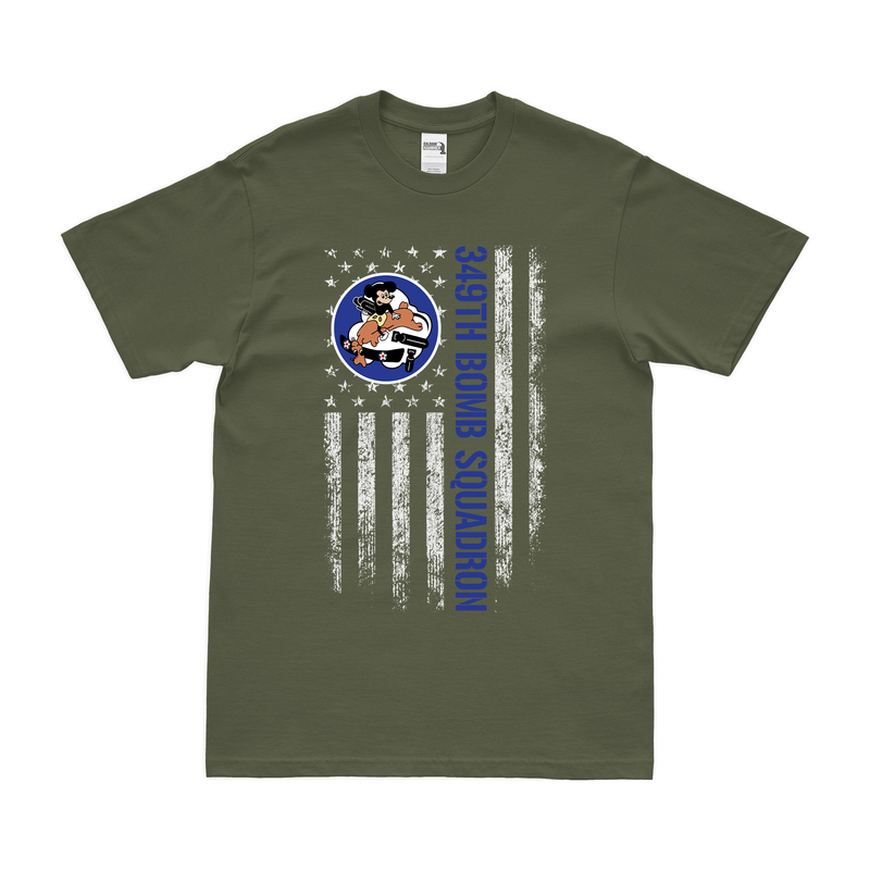 349th Bomb Squadron American Flag T-Shirt