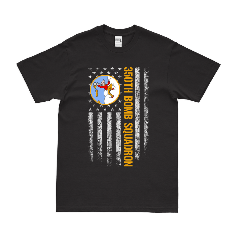 350th Bomb Squadron American Flag T-Shirt