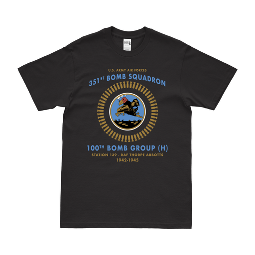 351st Bomb Squadron Since 1942 Legacy T-Shirt Tactically Acquired Black Clean Small