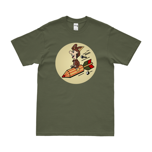 360th Bombardment Squadron WW2 T-Shirt Tactically Acquired Military Green Clean Small