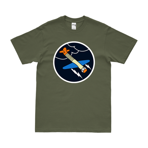 365th Fighter Squadron WW2 T-Shirt Tactically Acquired Military Green Clean Small