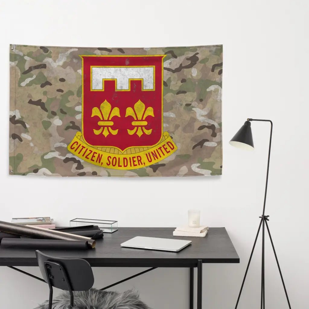 367th Engineer Battalion Indoor Wall Flag Tactically Acquired   