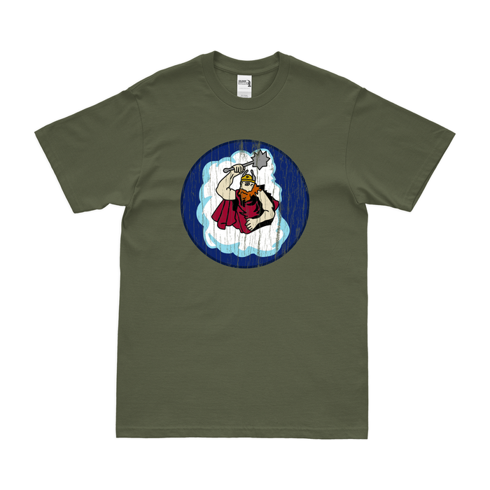 368th Bombardment Squadron WW2 AAF T-Shirt Tactically Acquired Military Green Distressed Small