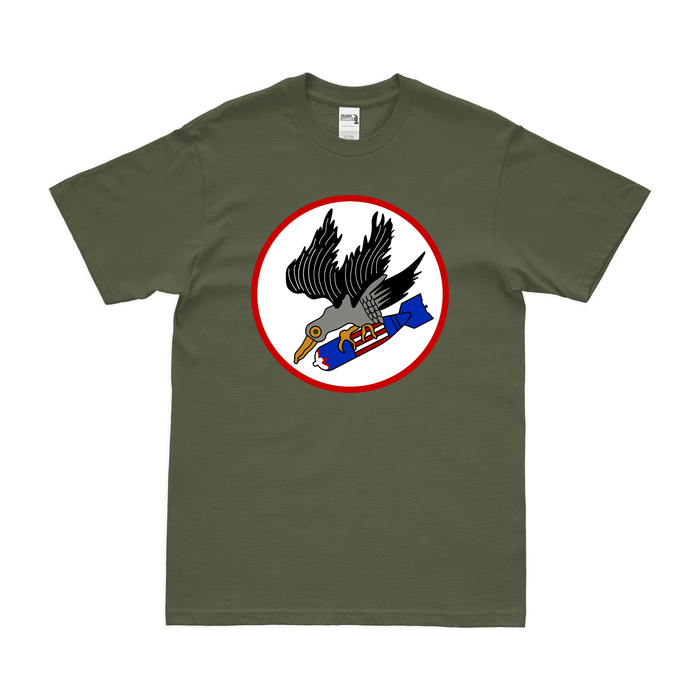 371st Bombardment Squadron WW2 T-Shirt Tactically Acquired Military Green Clean Small