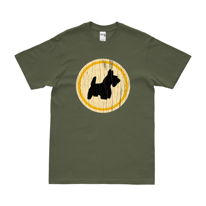 372nd Bombardment Squadron WW2 AAF T-Shirt Tactically Acquired Military Green Distressed Small