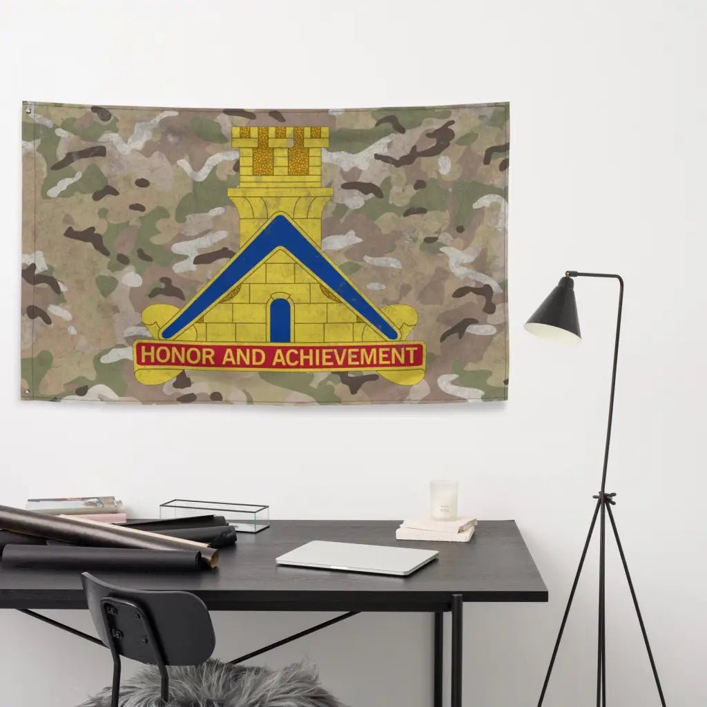 379th Engineer Battalion Indoor Wall Flag Tactically Acquired   