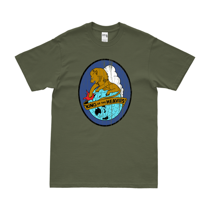 380th Bomb Group 'Flying Circus' WW2 T-Shirt Tactically Acquired Military Green Distressed Small