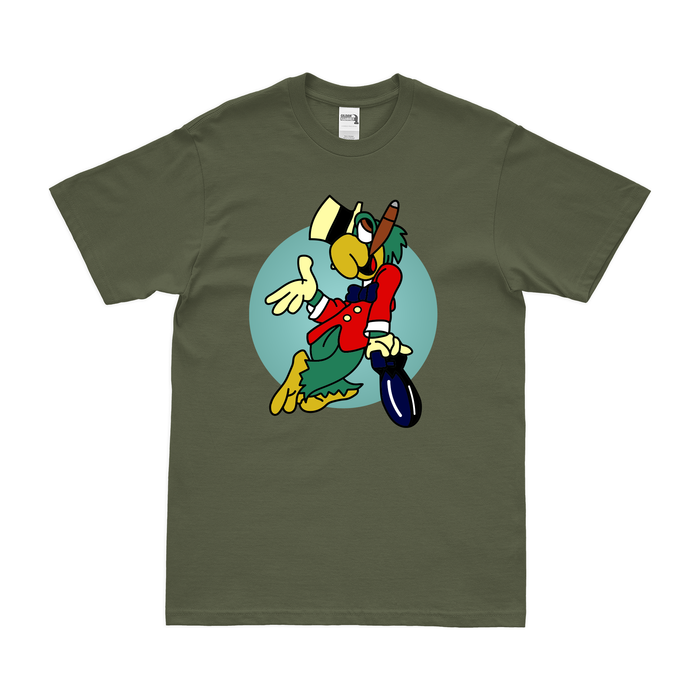 387th Bomb Squadron WW2 Logo Emblem T-Shirt Tactically Acquired Military Green Clean Small