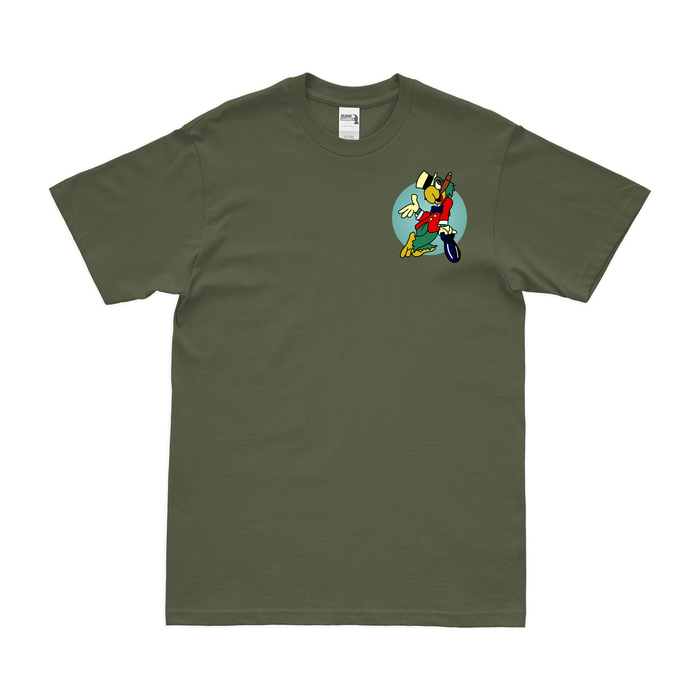 387th Bomb Squadron WW2 Left Chest Emblem T-Shirt Tactically Acquired Military Green Clean Small