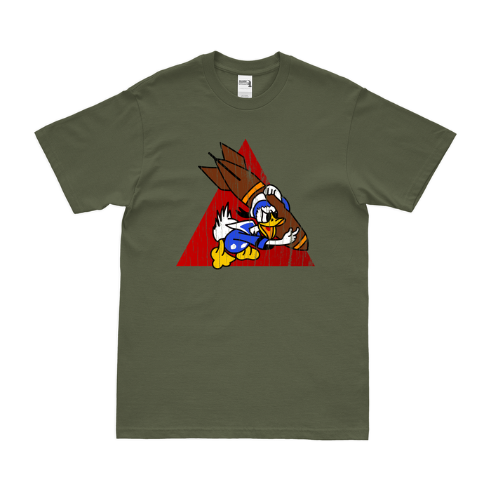 389th Bomb Squadron WW2 Logo Emblem T-Shirt Tactically Acquired Military Green Distressed Small