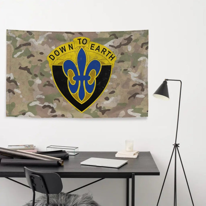 389th Engineer Battalion Indoor Wall Flag Tactically Acquired   