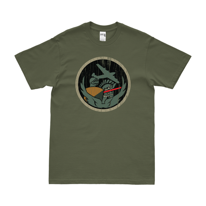 38th Bombardment Squadron WW2 USAAF T-Shirt Tactically Acquired Military Green Distressed Small