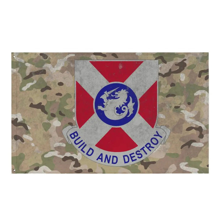 391st Engineer Battalion Indoor Wall Flag Tactically Acquired Default Title  